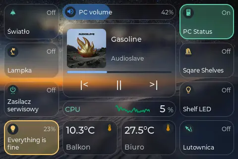 TouchDeck Water animations with drop rings and flooding tile colours